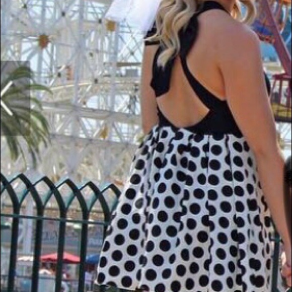 Polka Dot Bow Dress - Picture 3 of 10